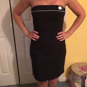 Black fitted dress